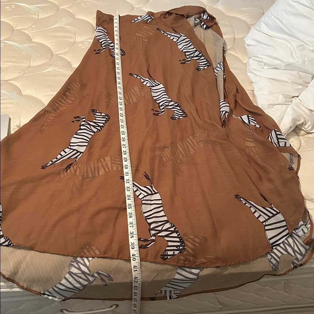 Brown Zebra Print Sarong - Picture 6 of 6